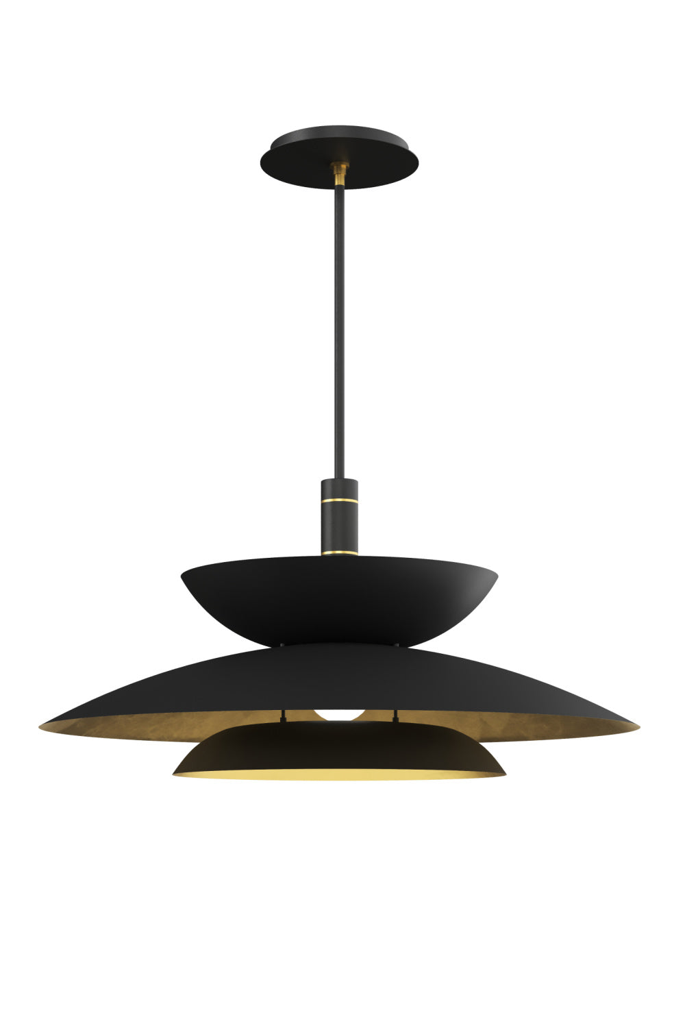 Modern European furniture - Black Tiered Pendant Light - www.oroa.com | Oroa.com
