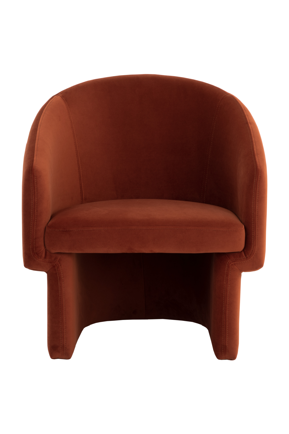 Modern European furniture - Barrel-Back Orange Lounge Chair - www.oroa.com | Oroa.com