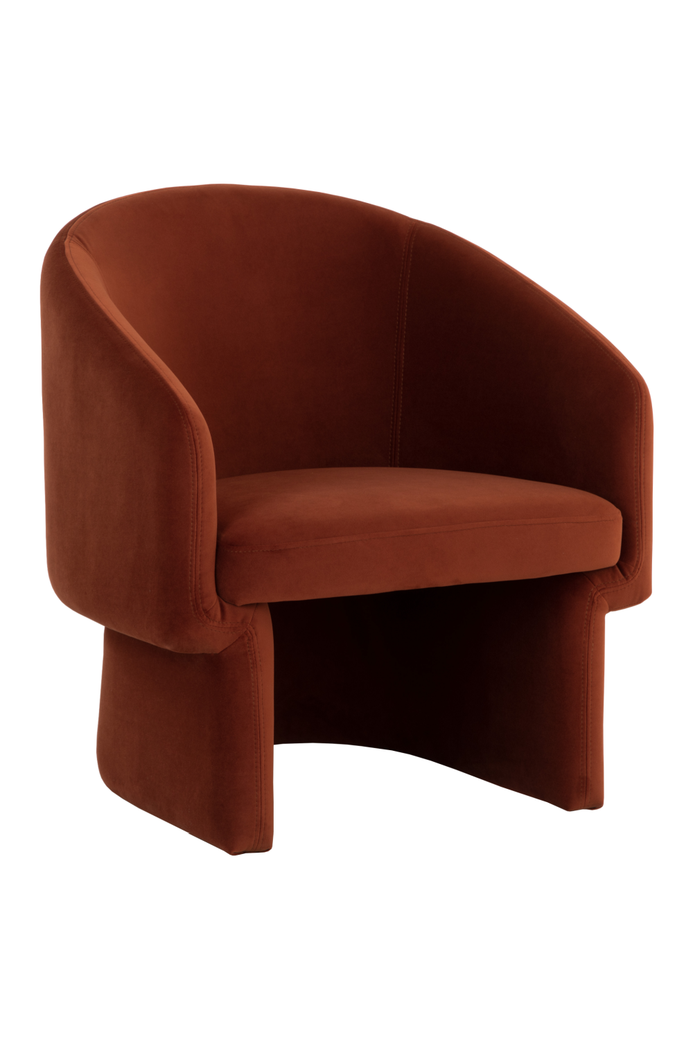 Modern European furniture - Barrel-Back Orange Lounge Chair - www.oroa.com | Oroa.com
