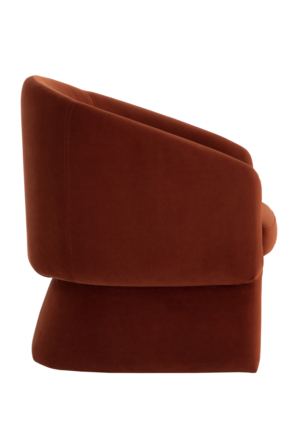 Modern European furniture - Barrel-Back Orange Lounge Chair - www.oroa.com | Oroa.com