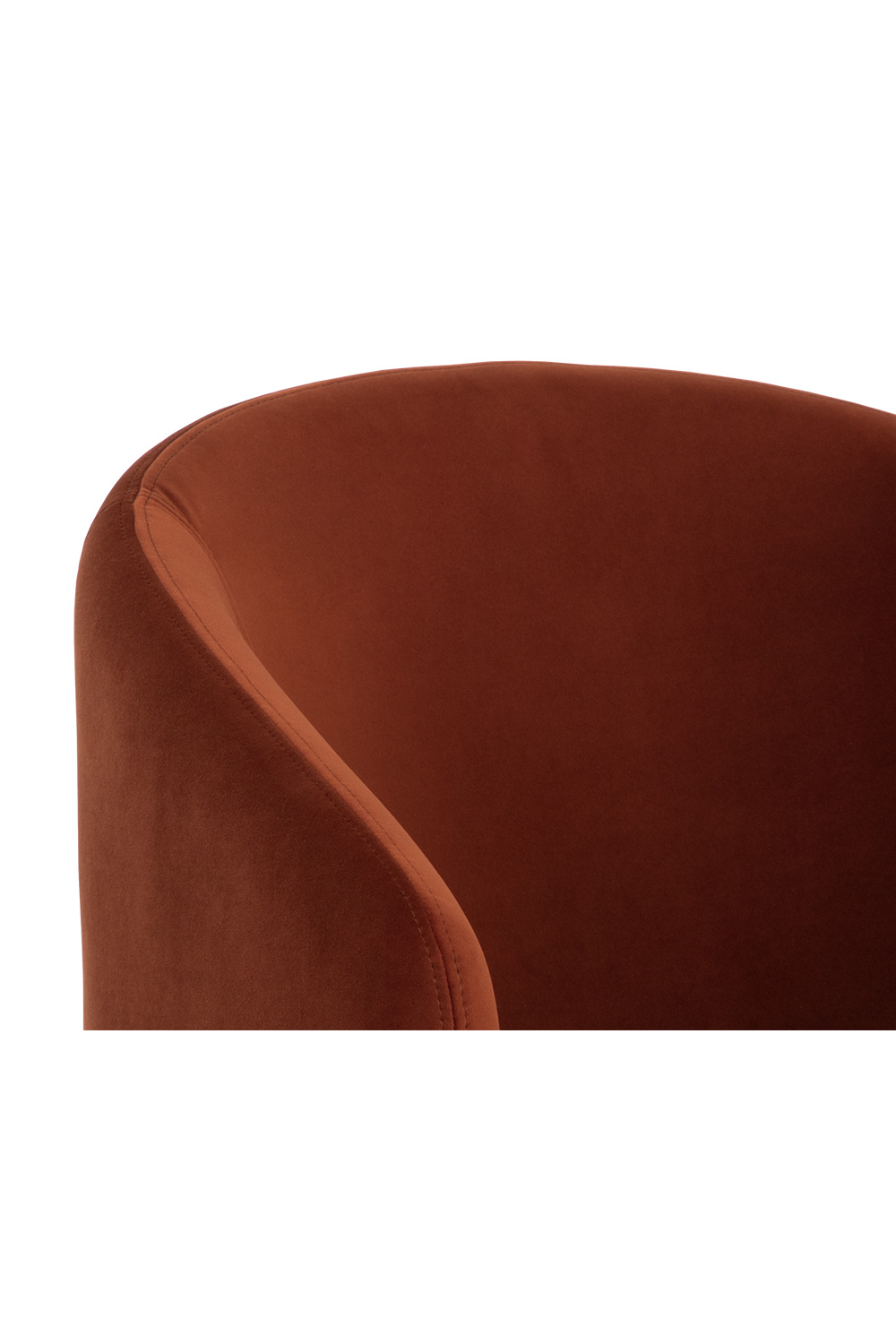 Modern European furniture - Barrel-Back Orange Lounge Chair - www.oroa.com | Oroa.com