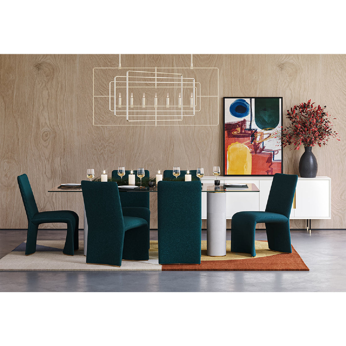 Modern European furniture - 4-Door Cream Modern Sideboard - www.oroa.com | Oroa.com
