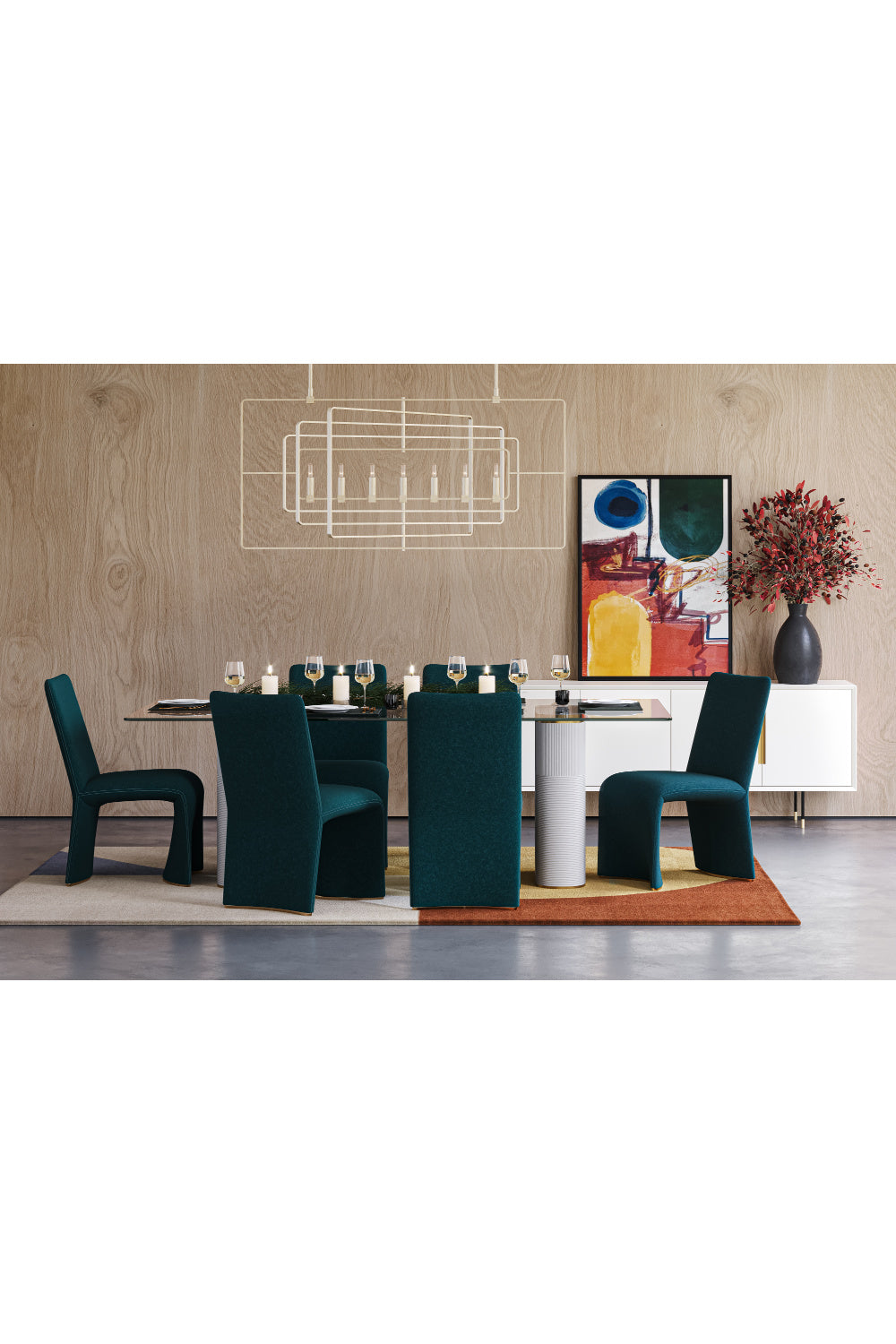 Modern European furniture - 4-Door Cream Modern Sideboard - www.oroa.com | Oroa.com
