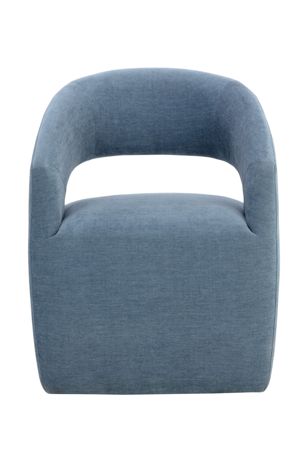 Modern European furniture - Blue Wheeled Dining Armchair - www.oroa.com | Oroa.com