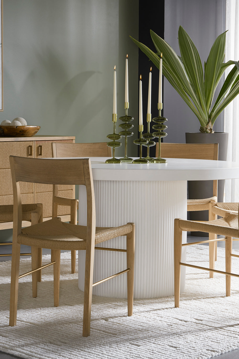 Modern European furniture - Natural Rope Seat Dining Chairs (2) - www.oroa.com | Oroa.com