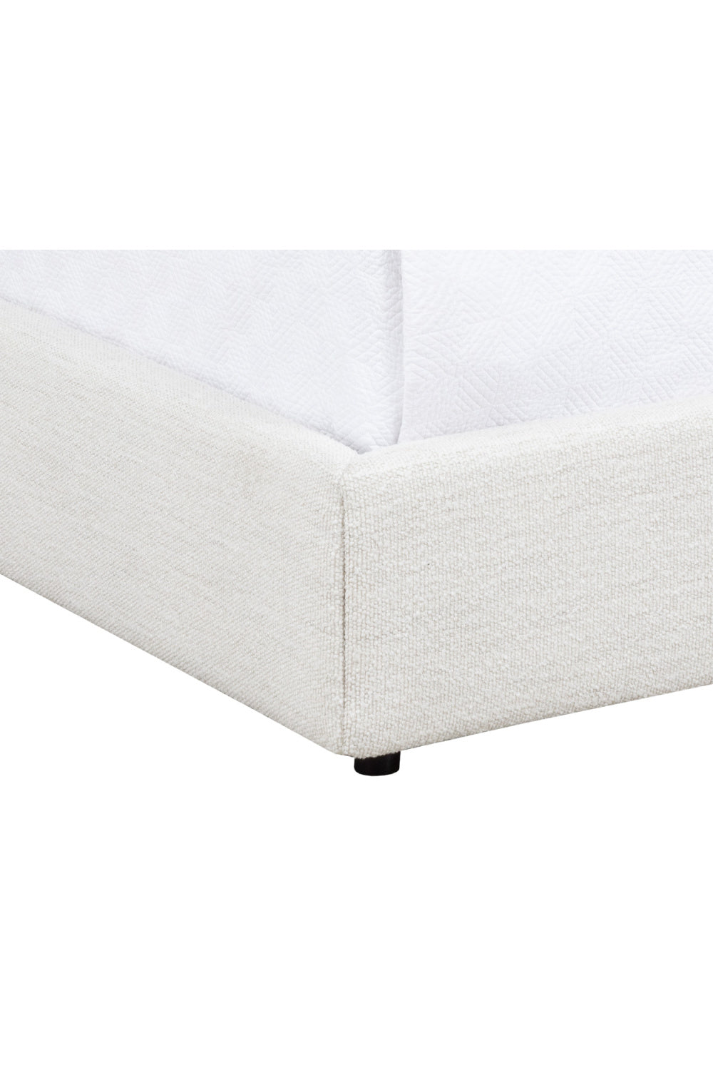 Modern European furniture - White Vertical-Tufted Queen Bed - www.oroa.com | Oroa.com