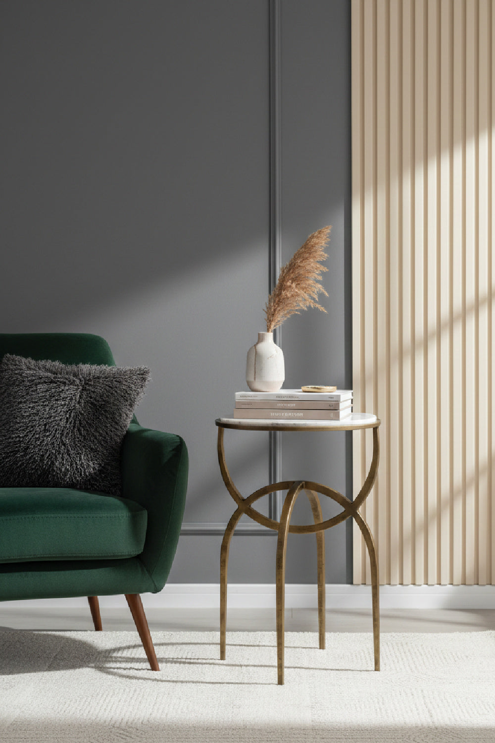 Modern European furniture - Marble Round End Table - www.oroa.com | Oroa.com