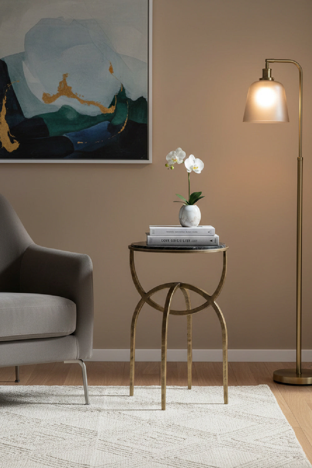 Modern European furniture - Marble Round End Table - www.oroa.com | Oroa.com