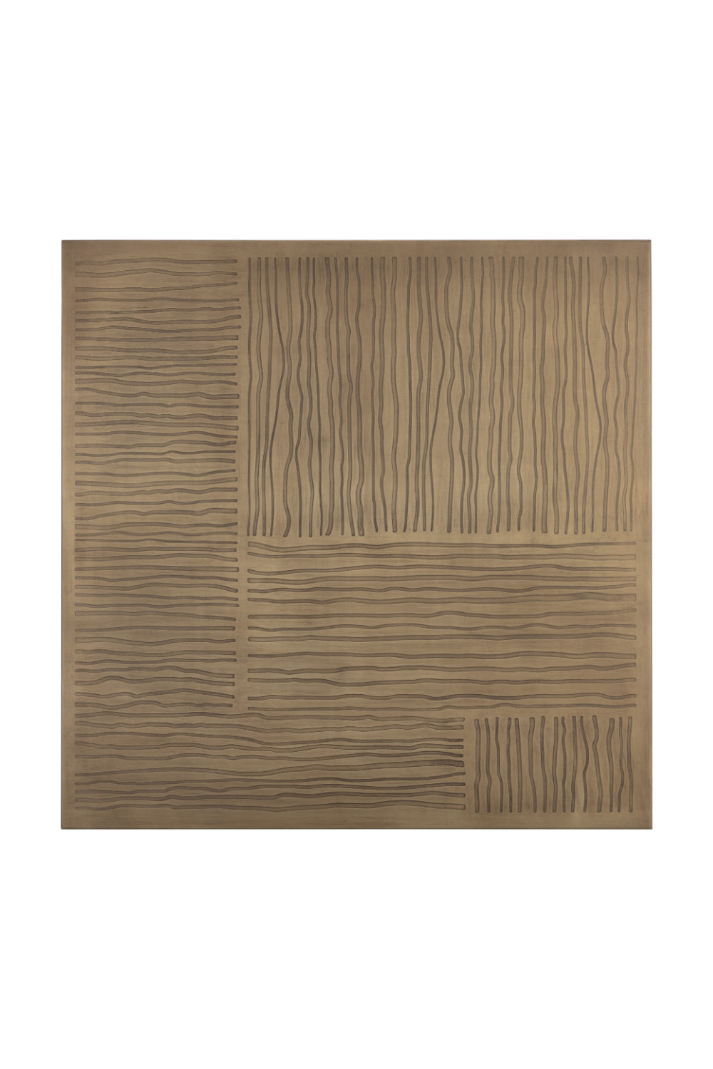 Modern European furniture - Antique Brass Square Bistro Table - www.oroa.com | Oroa.com