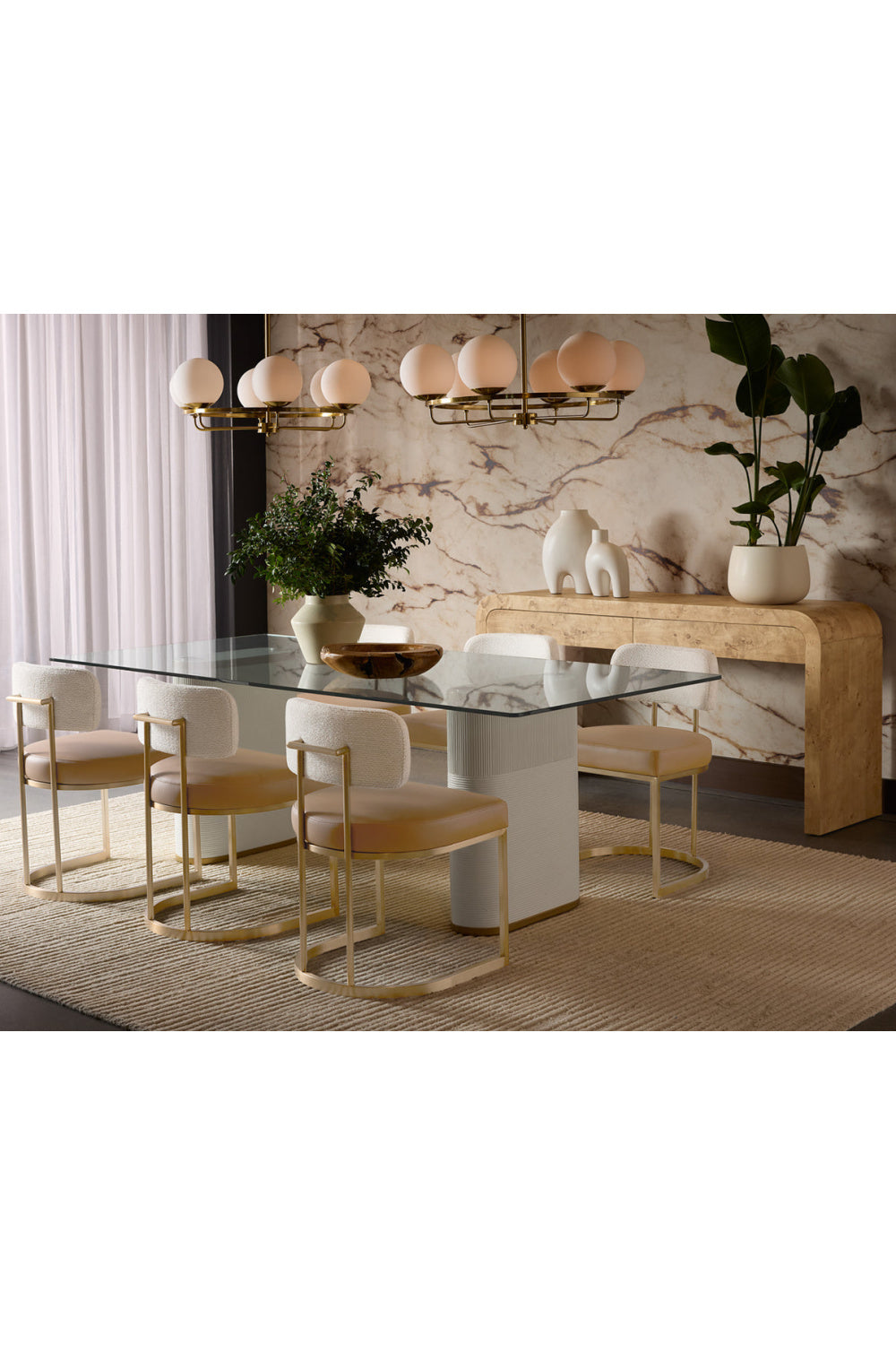 Modern European furniture - Clear Glass Indoor/Outdoor Dining Table - www.oroa.com | Oroa.com