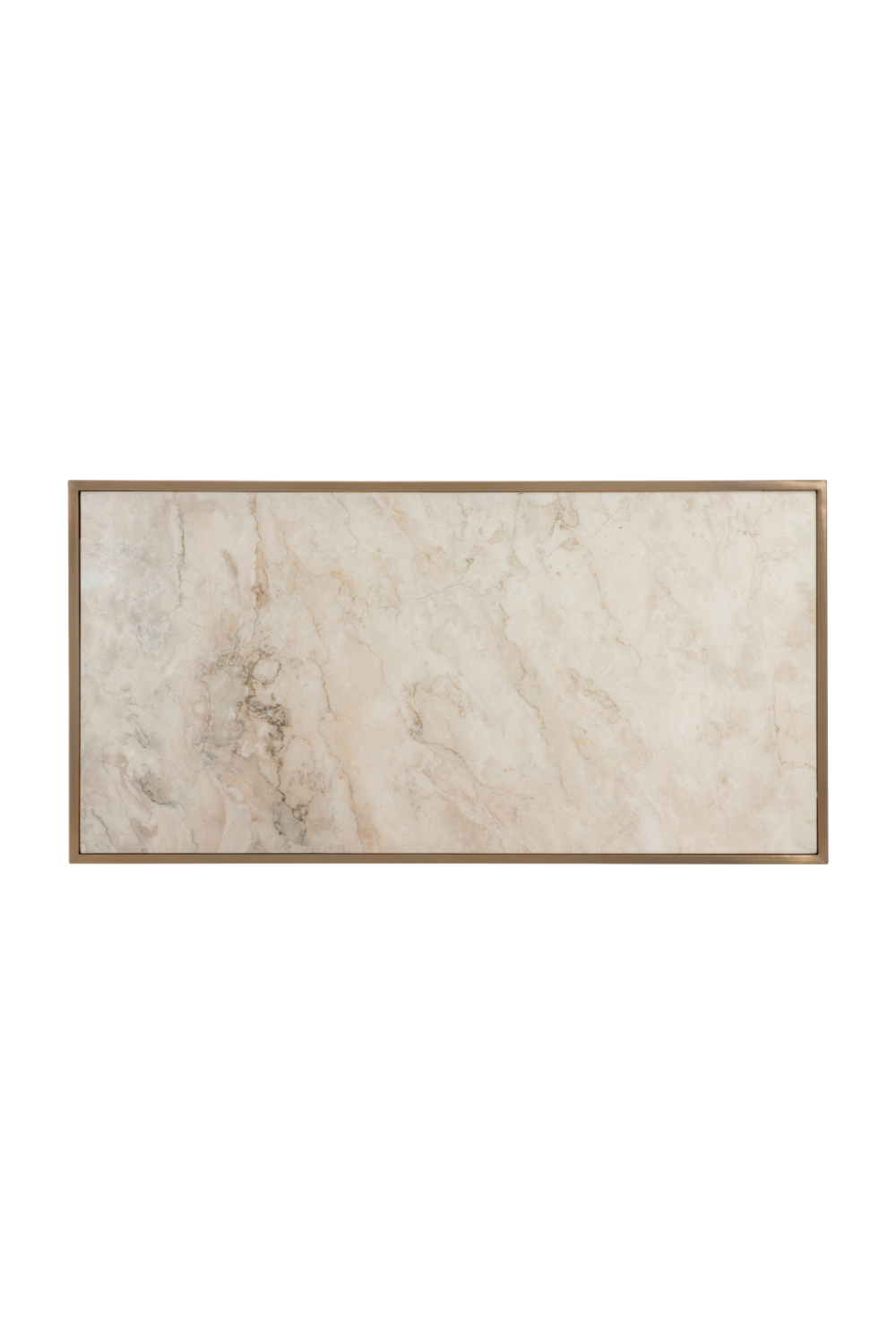 Modern European furniture - Gold Framed Marble Side Table - www.oroa.com | Oroa.com