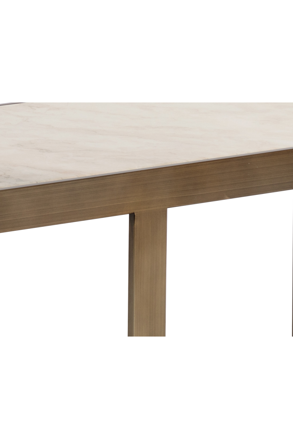 Modern European furniture - Gold Framed Marble Side Table - www.oroa.com | Oroa.com