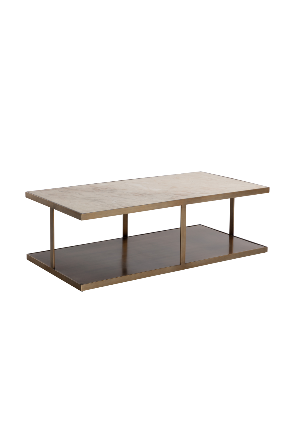 Modern European furniture - Beige Marble Rectangular Coffee Table - www.oroa.com | Oroa.com