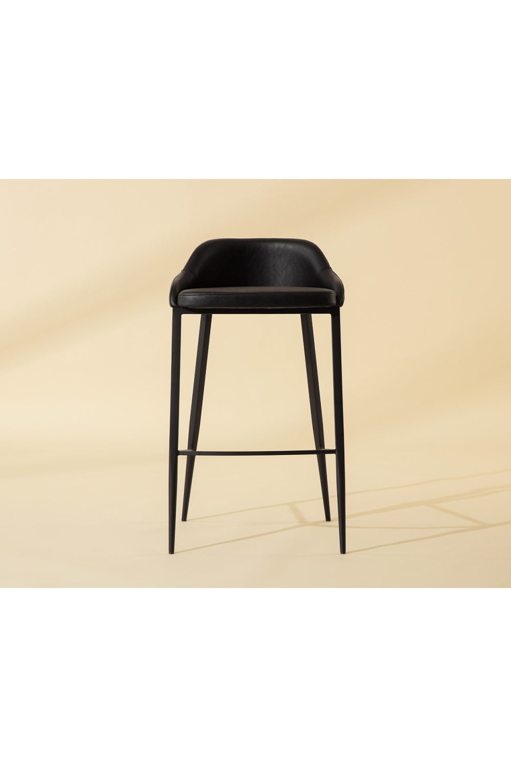 Modern European furniture - Low-Back Leather Look Bar Stool - www.oroa.com | Oroa.com