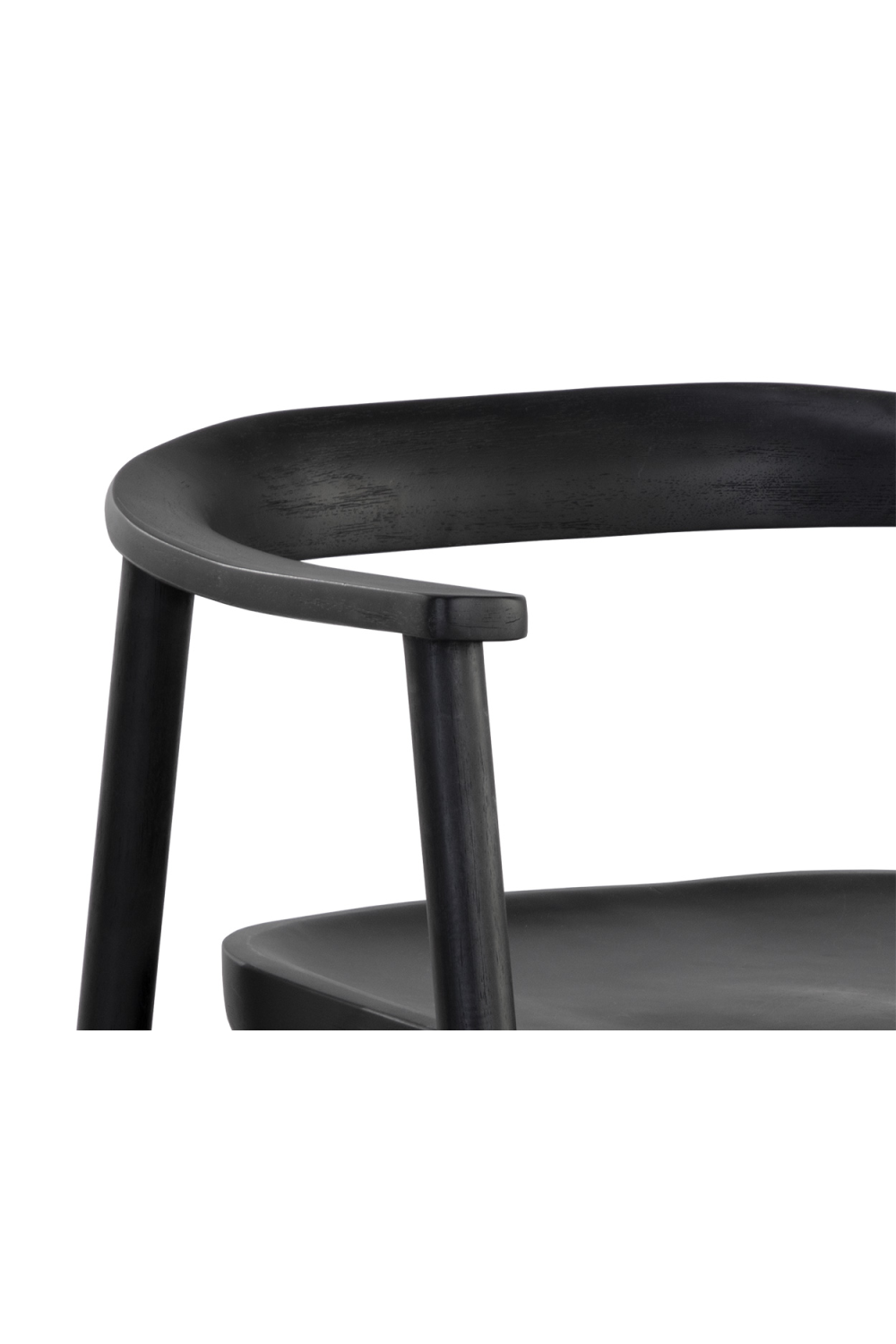 Modern European furniture - Black Acacia Wood Dining Armchair - www.oroa.com | Oroa.com