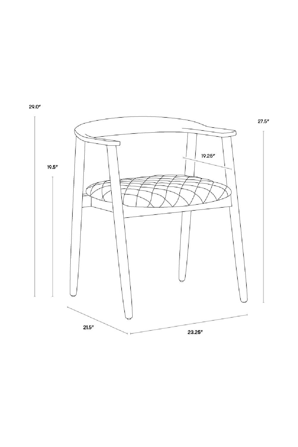 Modern European furniture - Black Acacia Wood Dining Armchair - www.oroa.com | Oroa.com