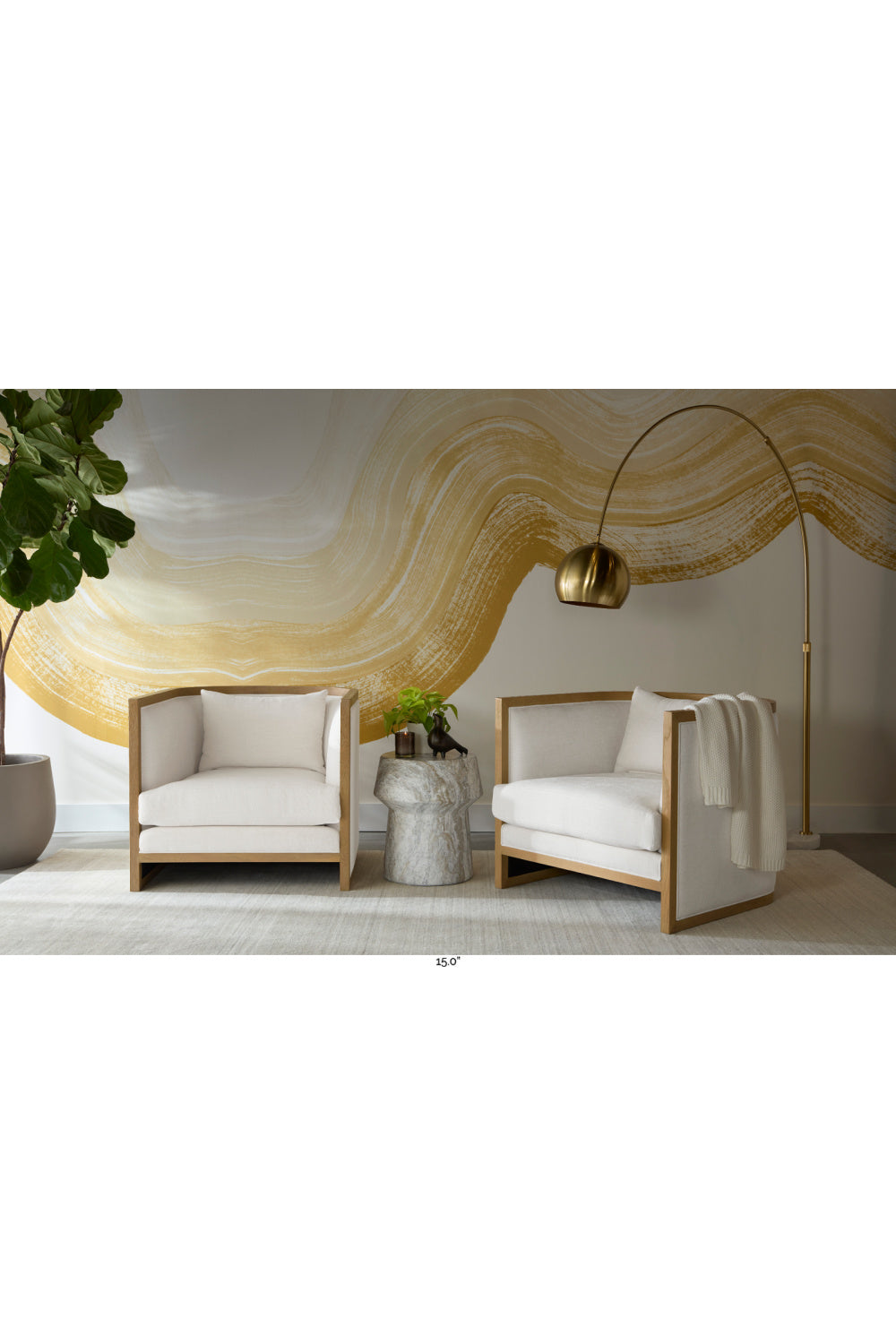 Modern European furniture - Marble Look Indoor/Outdoor End Table - www.oroa.com | Oroa.com