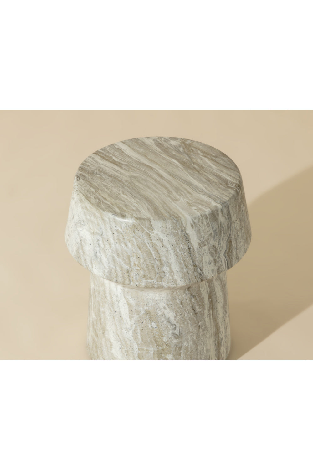 Modern European furniture - Marble Look Indoor/Outdoor End Table - www.oroa.com | Oroa.com