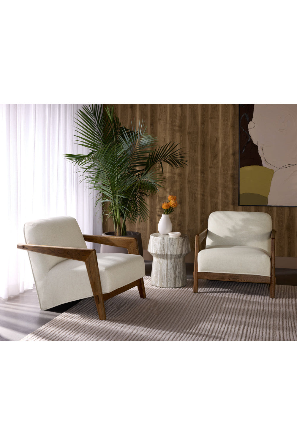 Modern European furniture - Marble Look Indoor/Outdoor End Table - www.oroa.com | Oroa.com