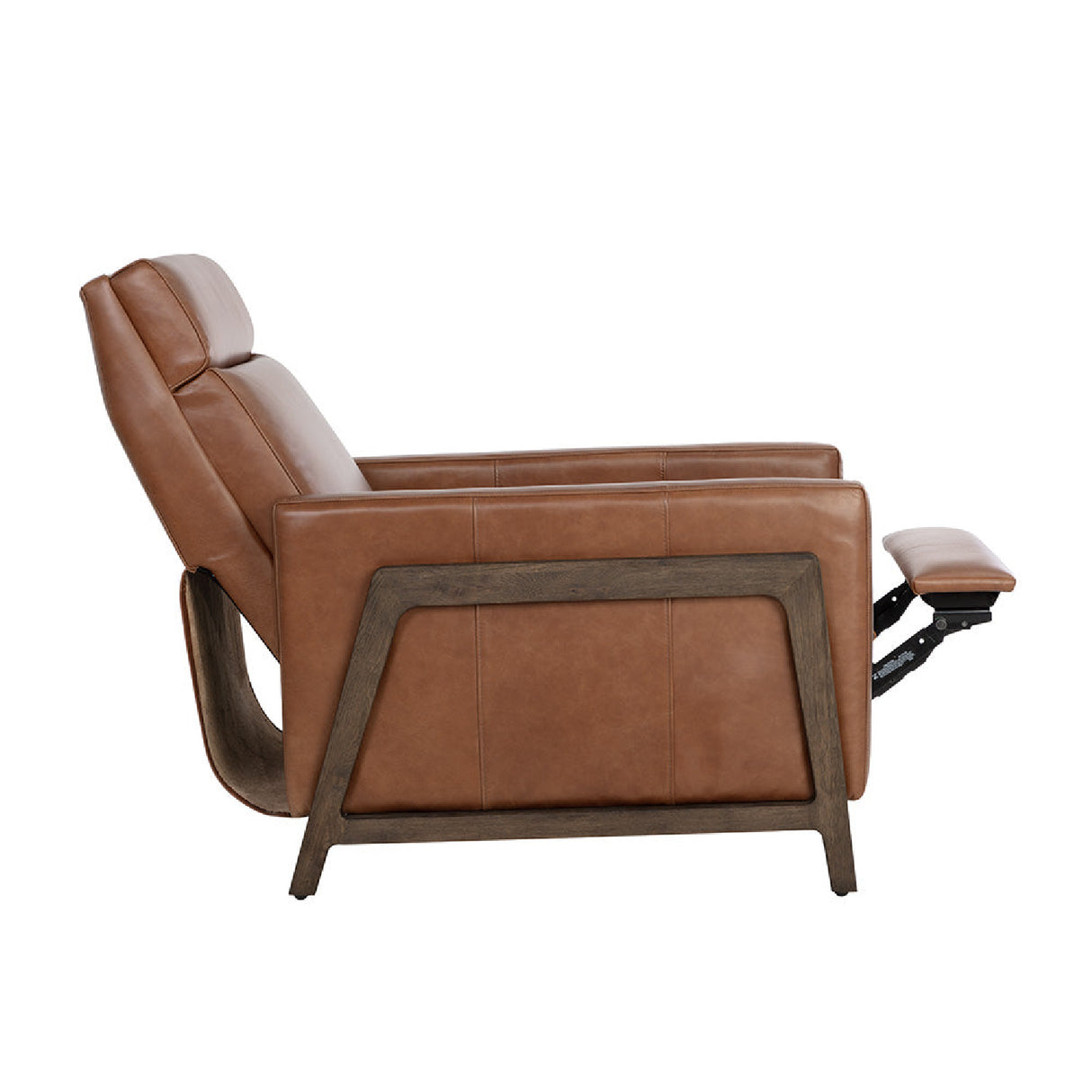 Modern European furniture - Brown Leather Recliner Chair - www.oroa.com | Oroa.com