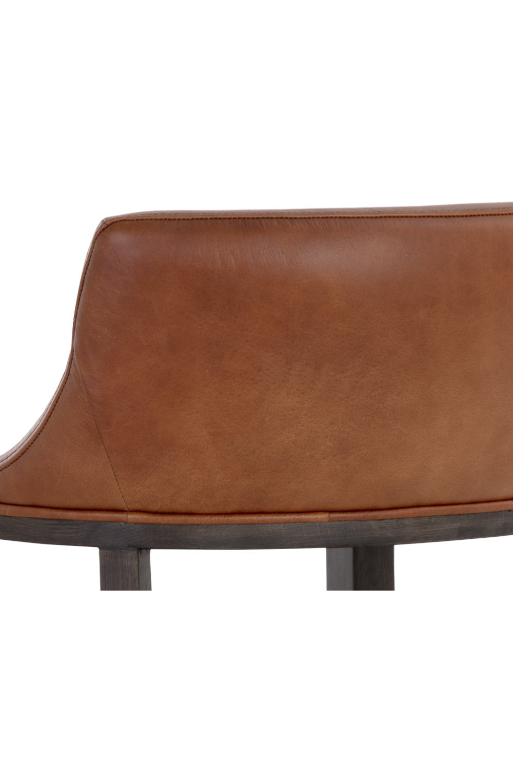 Modern European furniture - Brown Leather Counter Stool - www.oroa.com | Oroa.com
