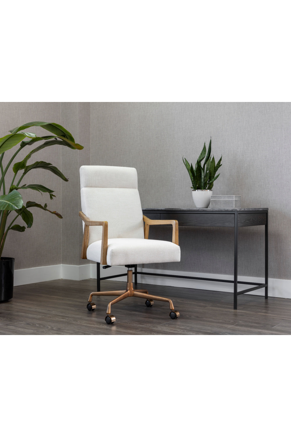 Modern European furniture - High-Back Ivory Office Chair - www.oroa.com | Oroa.com