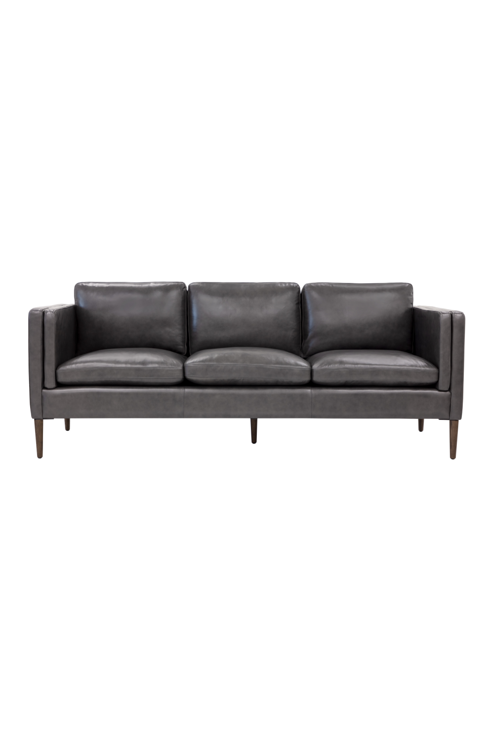 Modern European furniture - Black Leather Sofa - www.oroa.com | Oroa.com