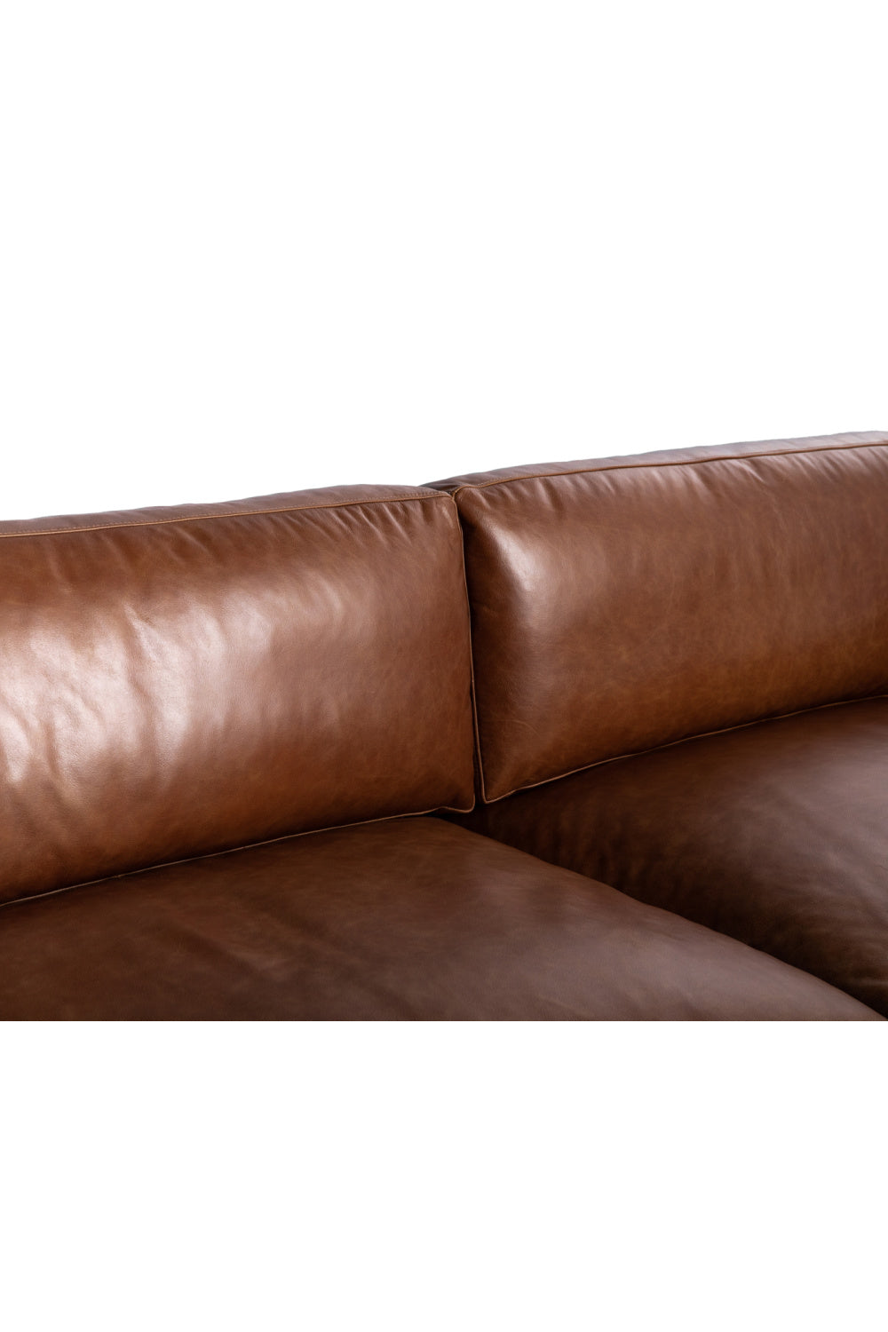 Modern European furniture - Oak‑Leg Leather Sofa - www.oroa.com | Oroa.com