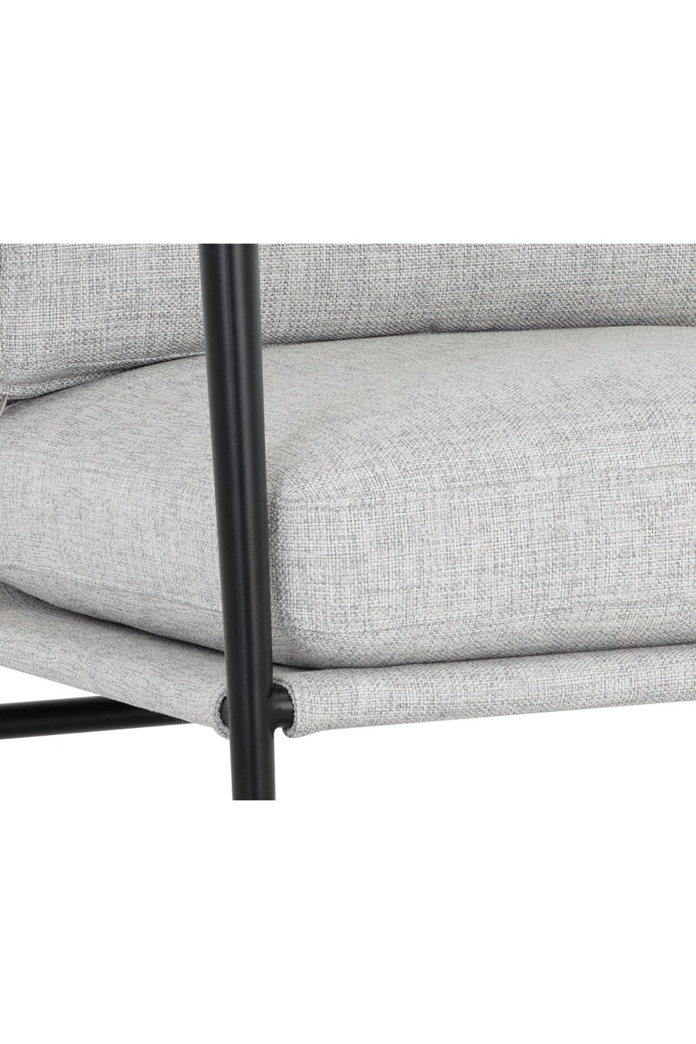 Modern European furniture - Light Gray Fabric Lounge Chair - www.oroa.com | Oroa.com