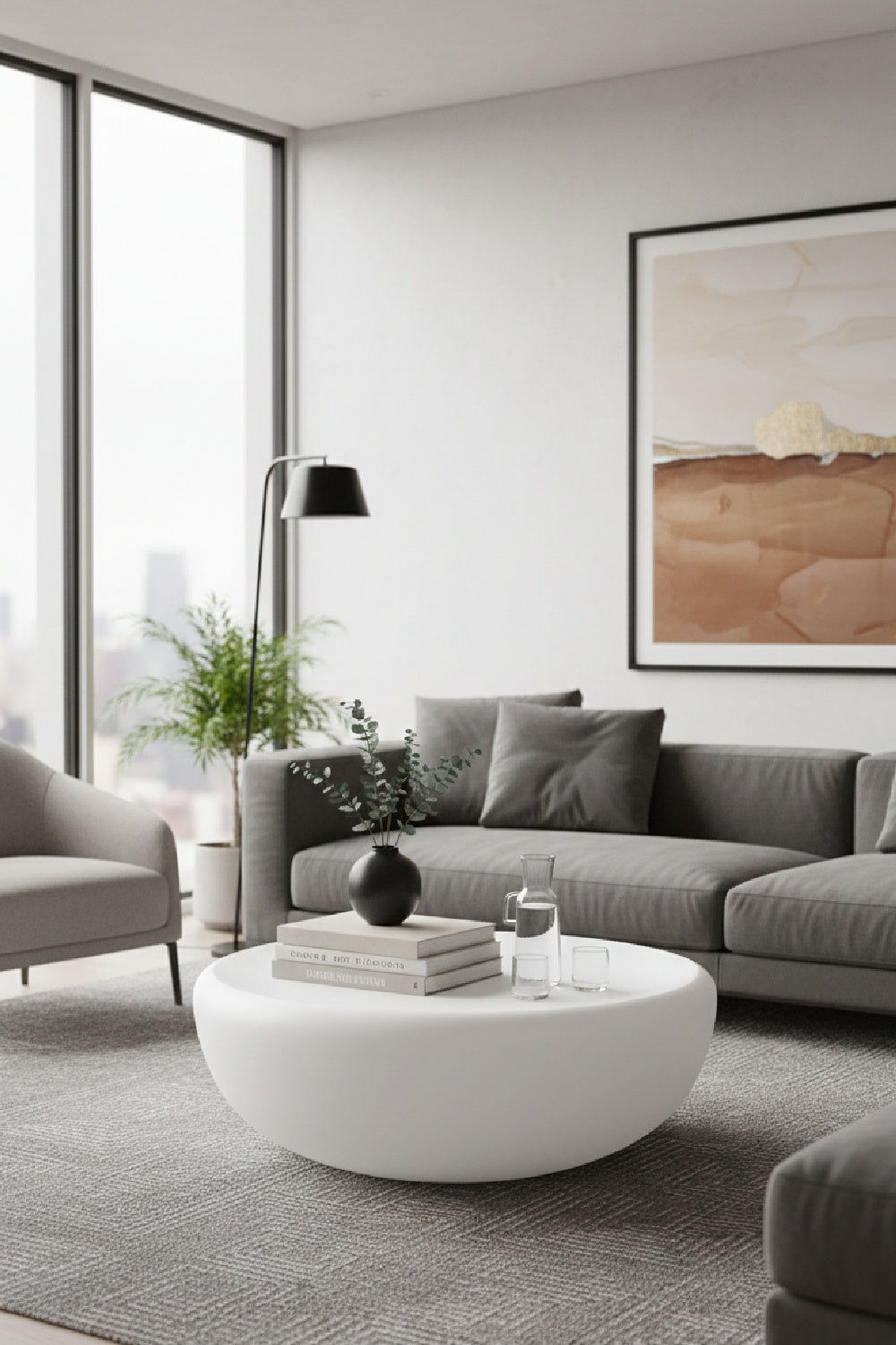 Modern European furniture - Contemporary Round Indoor/Outdoor Coffee Table - www.oroa.com | Oroa.com