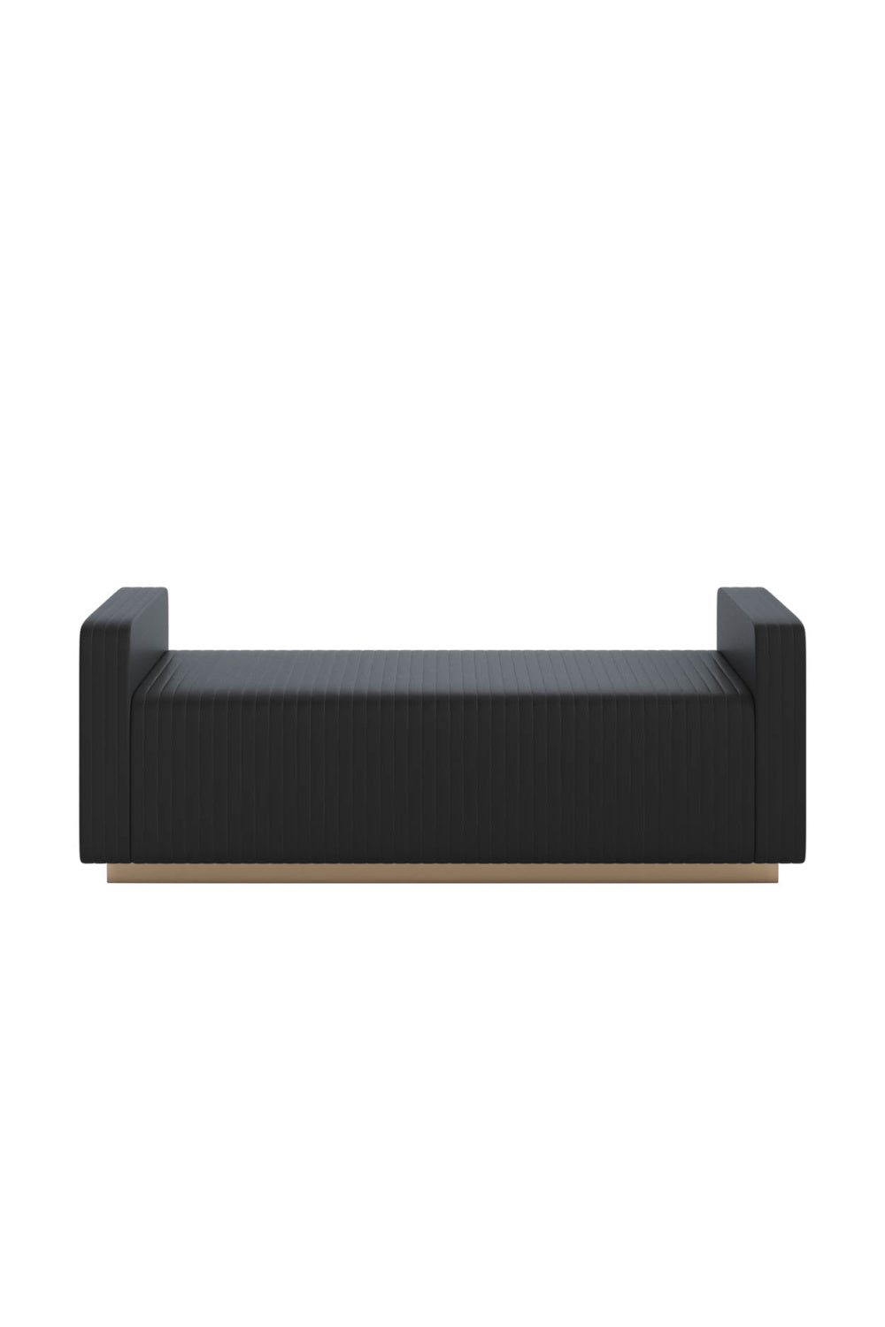 Modern European furniture - Channel-Tufted Fabric Bench - www.oroa.com | Oroa.com