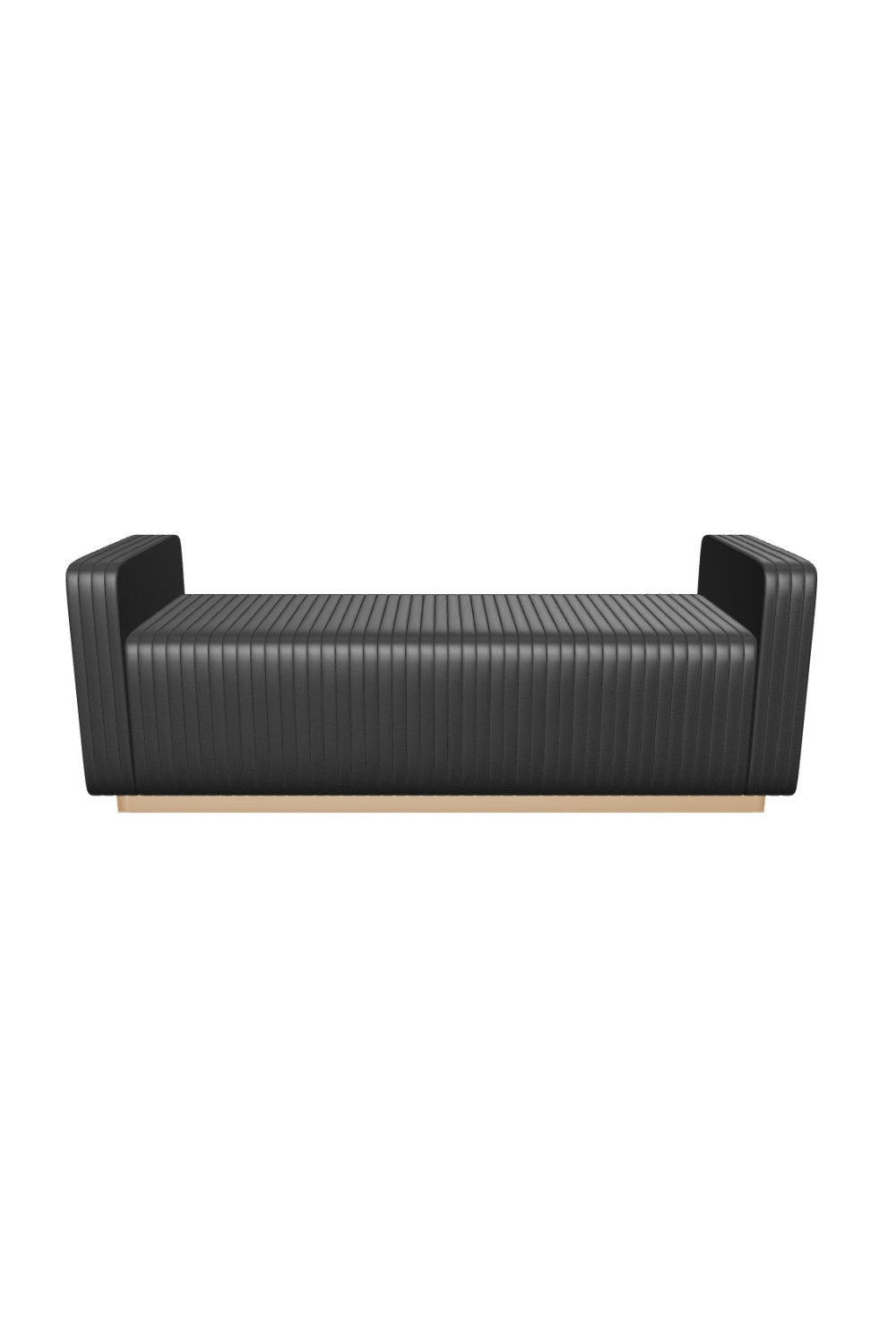 Modern European furniture - Channel-Tufted Fabric Bench - www.oroa.com | Oroa.com