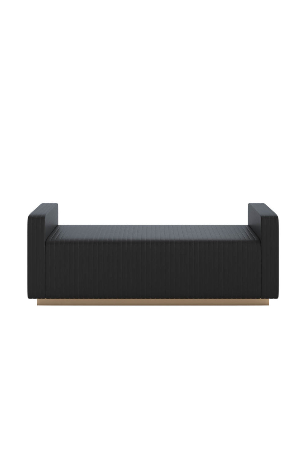 Modern European furniture - Channel-Tufted Fabric Bench - www.oroa.com | Oroa.com
