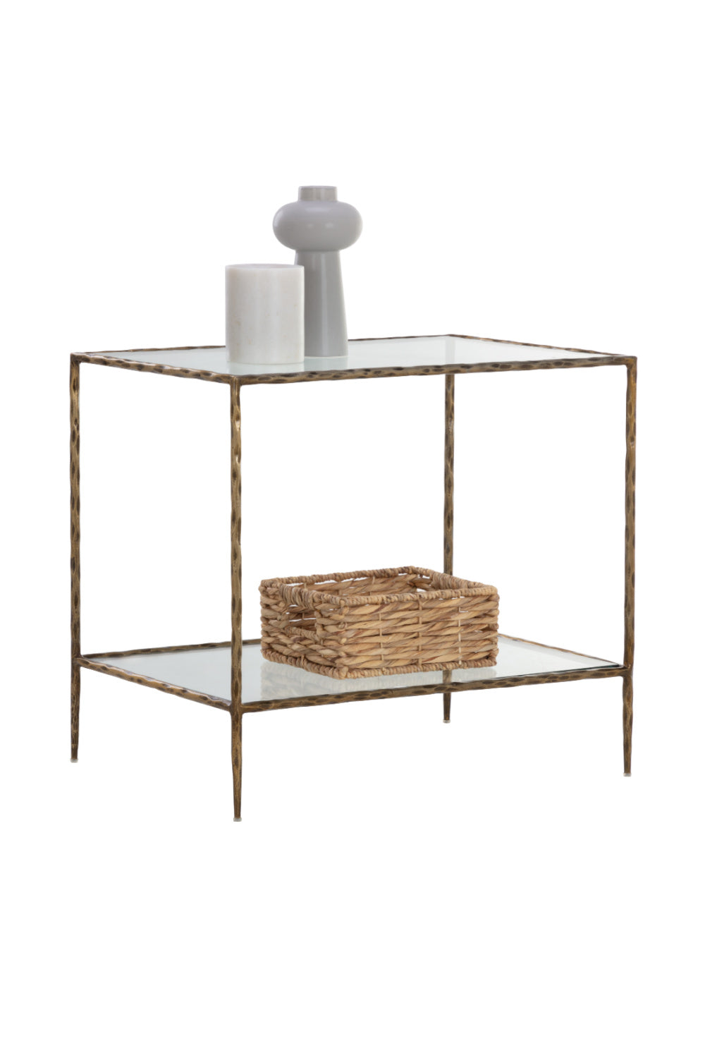 Modern European furniture - Hand-hammered Metal Nightstand - www.oroa.com | Oroa.com