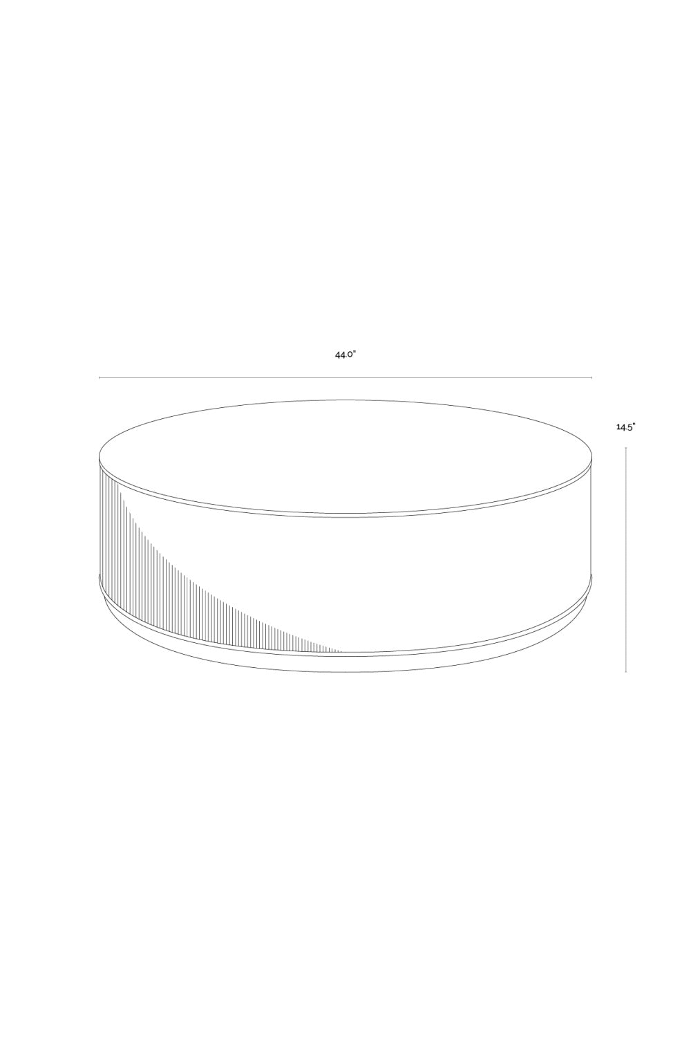 Modern European furniture - Reeded Oak Coffee Table - www.oroa.com | Oroa.com