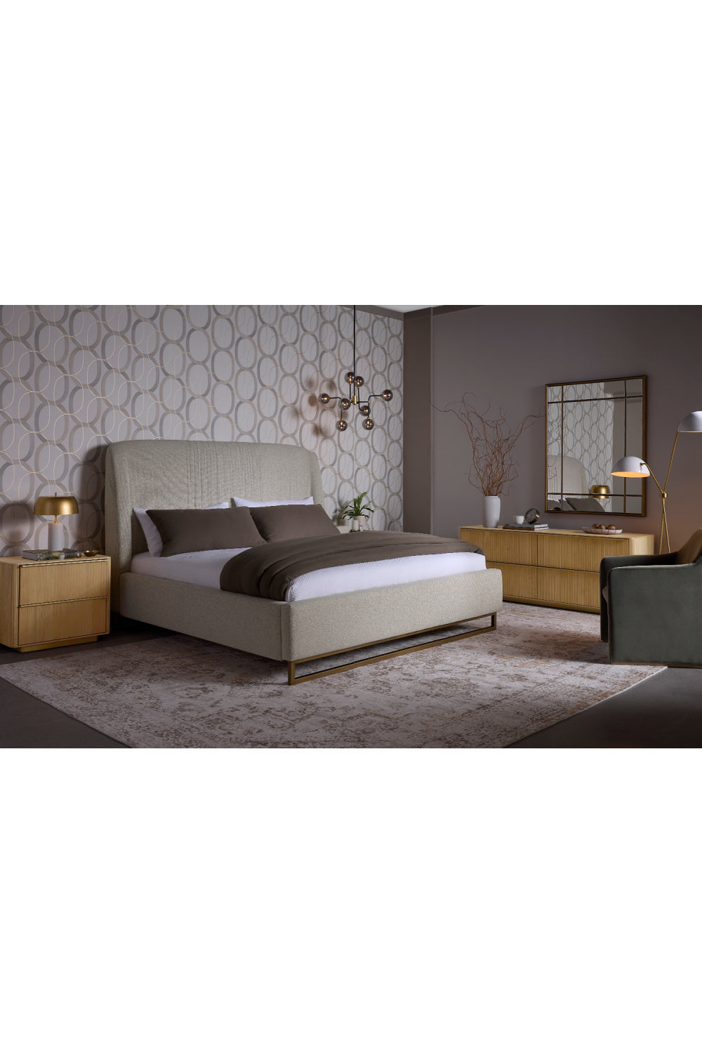 Modern European furniture - Reeded Oak 2-Drawer Nightstand - www.oroa.com | Oroa.com