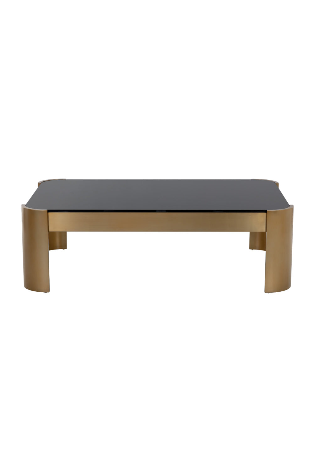 Modern European furniture - Black Glass Rectangular Coffee Table - www.oroa.com | Oroa.com