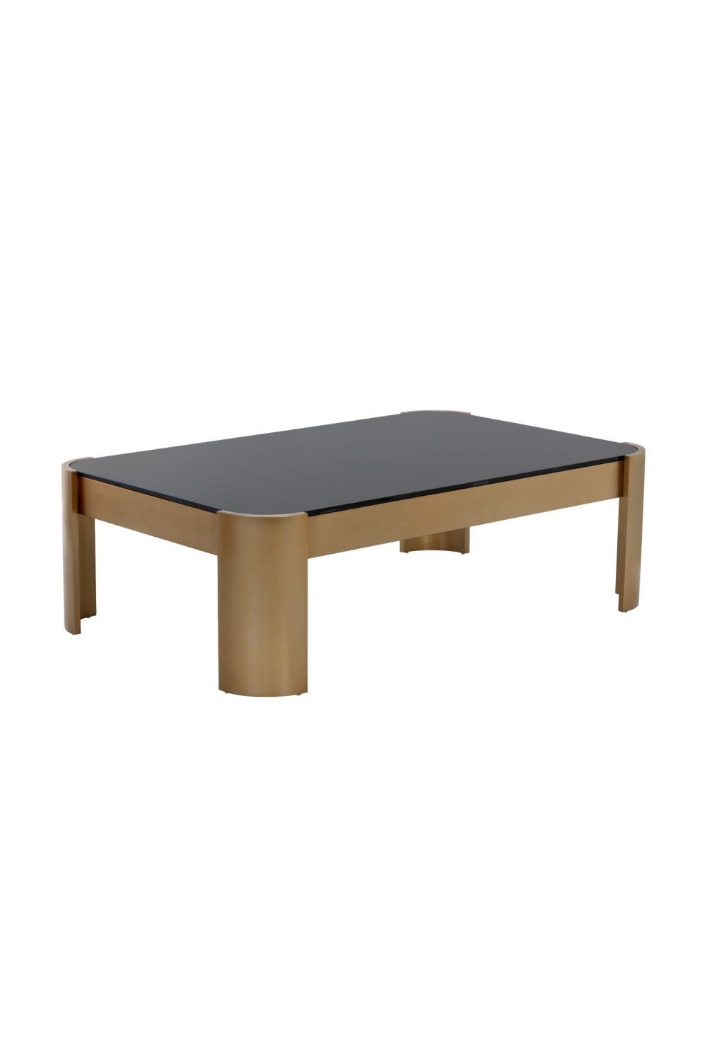 Modern European furniture - Black Glass Rectangular Coffee Table - www.oroa.com | Oroa.com