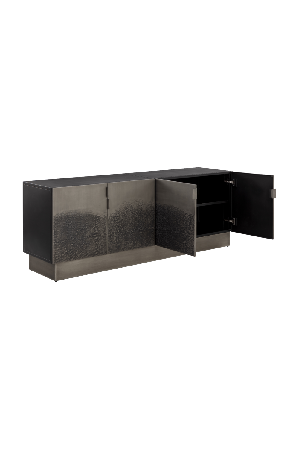 Modern European furniture - Antique Silver 4-Door Sideboard - www.oroa.com | Oroa.com