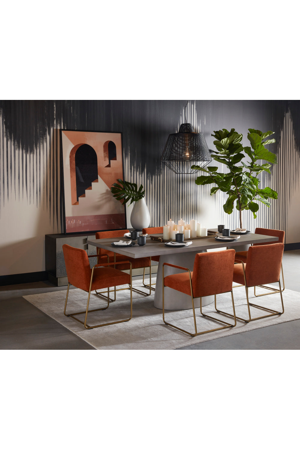 Modern European furniture - Antique Silver 4-Door Sideboard - www.oroa.com | Oroa.com