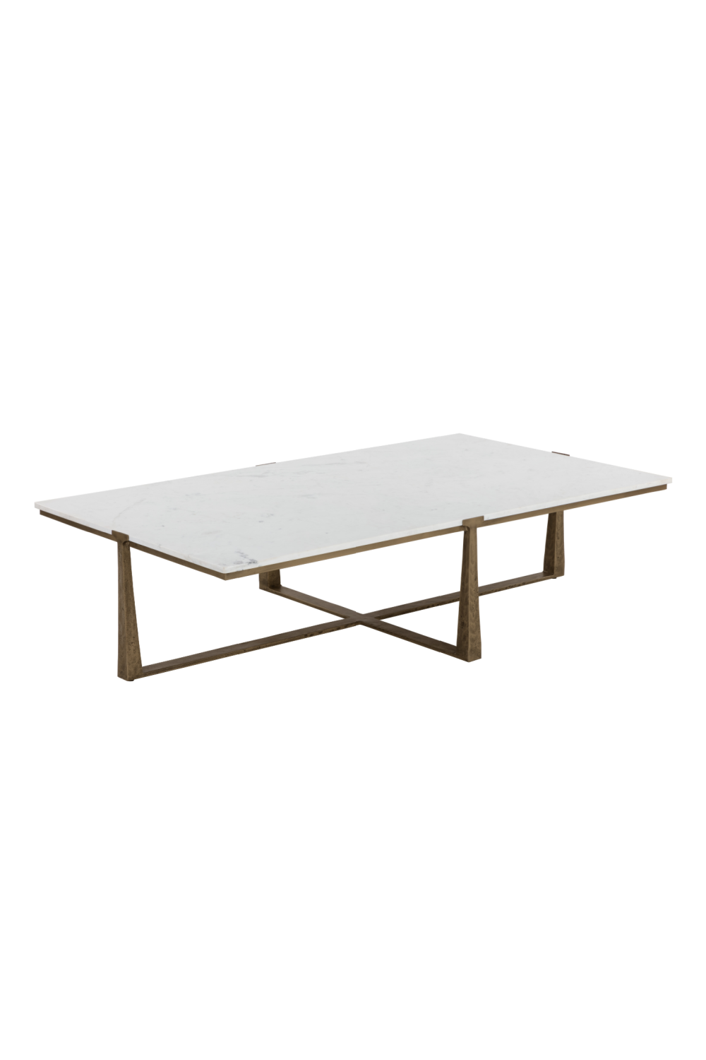 Modern European furniture - Rectangular White Marble Coffee Table - www.oroa.com | Oroa.com