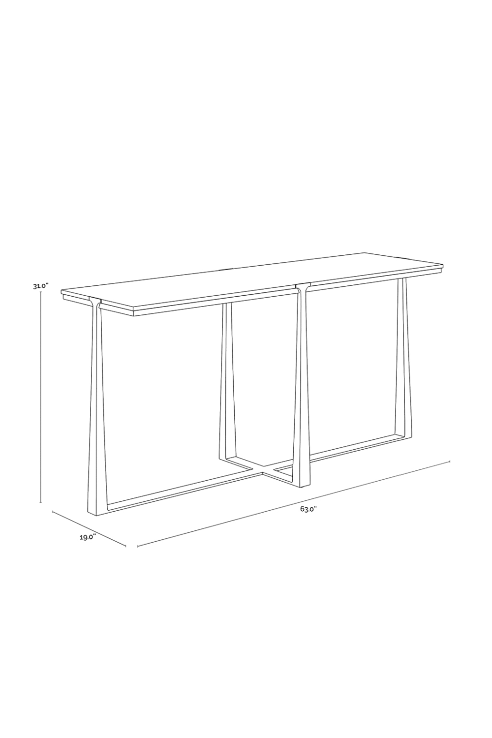 Modern European furniture - White Marble Console Table - www.oroa.com | Oroa.com
