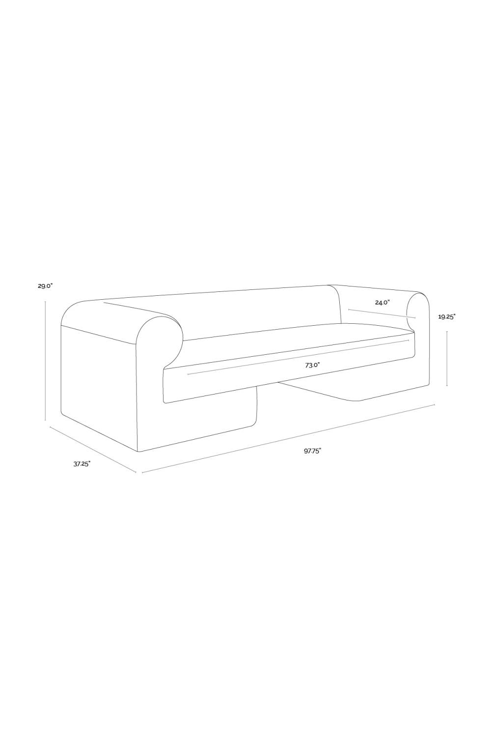 Modern European furniture Dark Gray Contemporary Sofa - www.oroa.com | Oroa.com