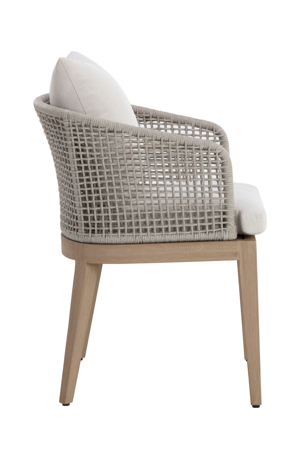 Modern European furniture - Contemporary Indoor/Outdoor Weave & Teak Dining Chair - www.oroa.com | Oroa.com