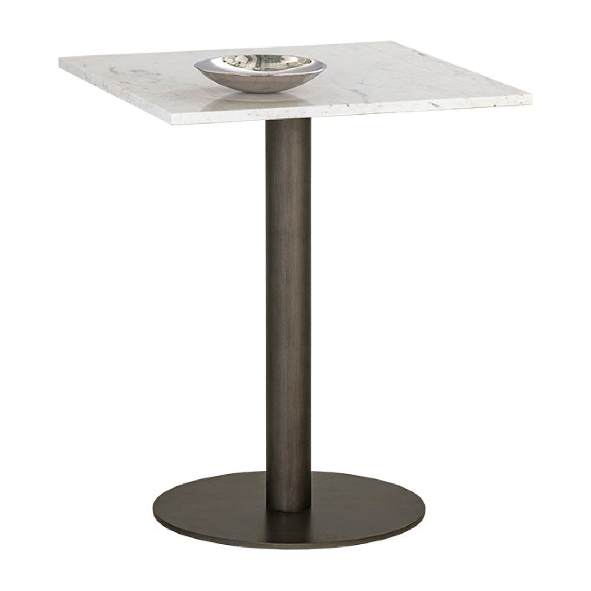 Modern European furniture - Square White Marble Bistro Table S - www.oroa.com | Oroa.com