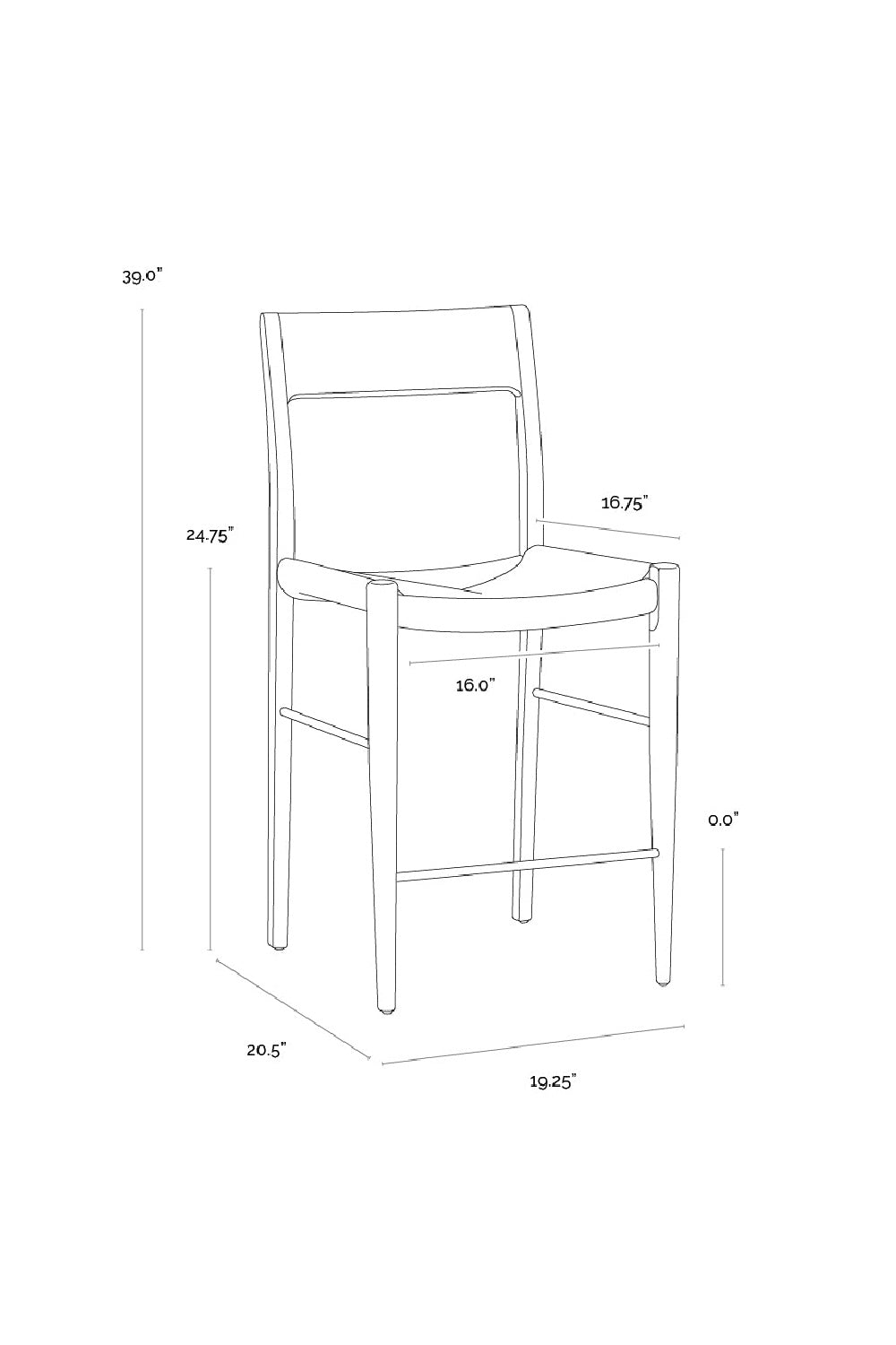 Modern European furniture - Natural Rope Seat Counter Stool - www.oroa.com | Oroa.com