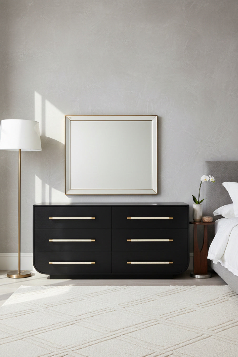 Modern European furniture - Black Oak 6-Drawer Dresser - www.oroa.com | Oroa.com