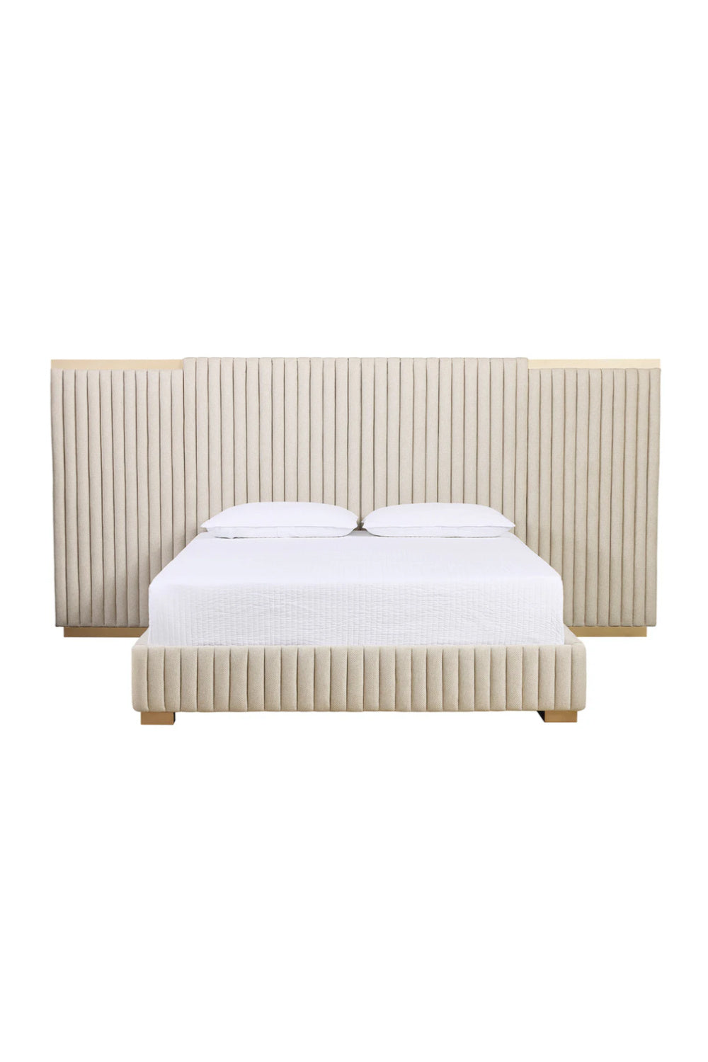 Modern European furniture - Channeled Panel Headboard King Bed - www.oroa.com | Oroa.com