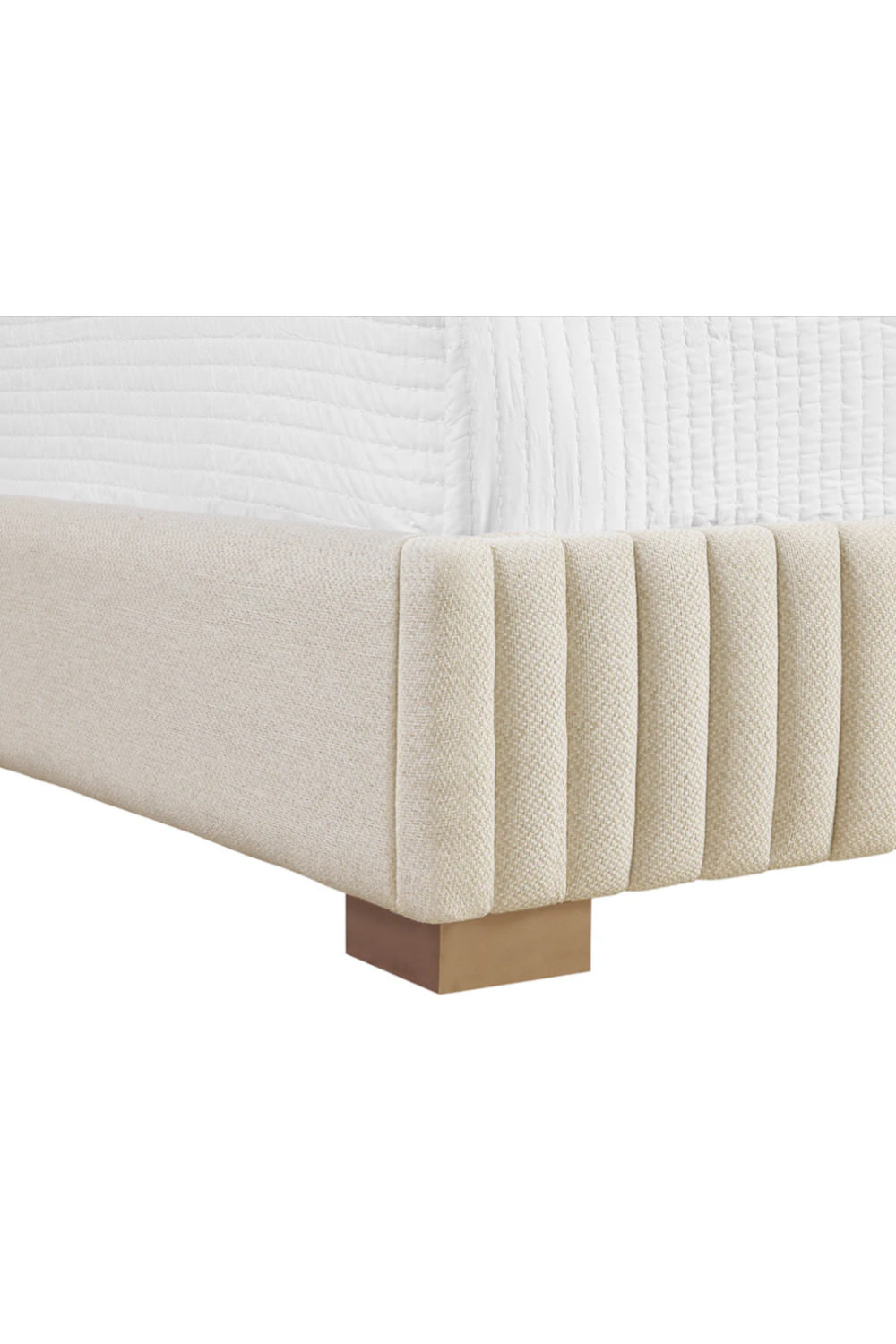 Modern European furniture - Channeled Panel Headboard King Bed - www.oroa.com | Oroa.com