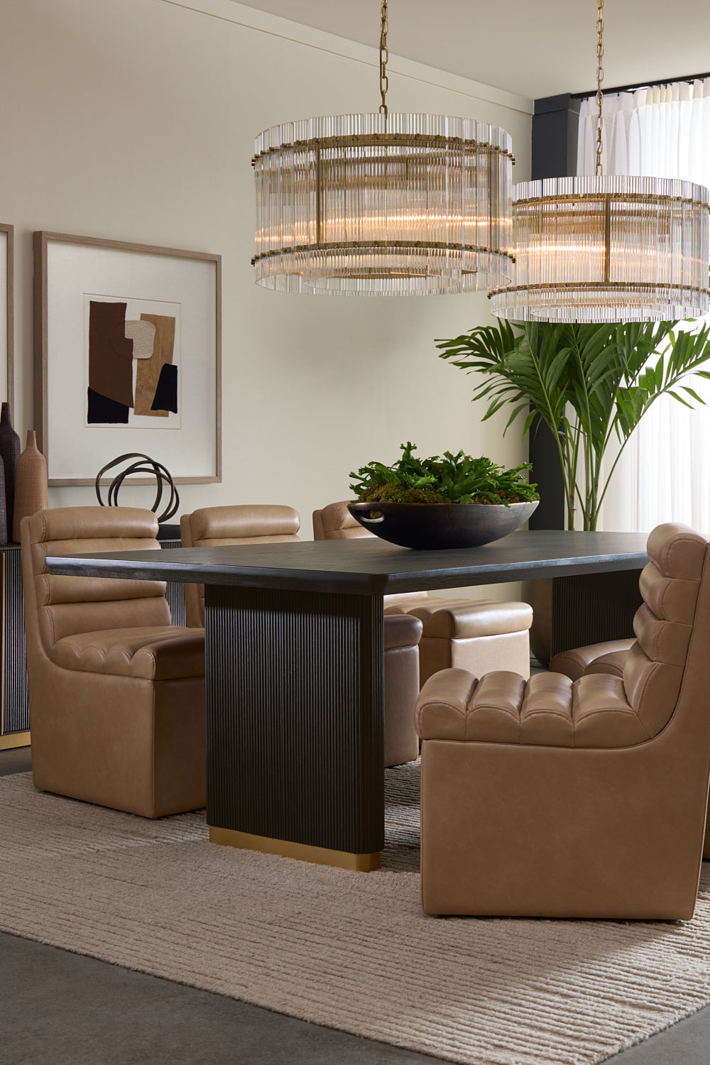 Modern European furniture - Chamfered Edge Oak Dining Table - www.oroa.com | Oroa.com